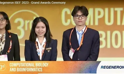 Học sinh Việt Nam giành giải thưởng ấn tượng ở cuộc thi khoa học kỹ thuật quốc tế 2023